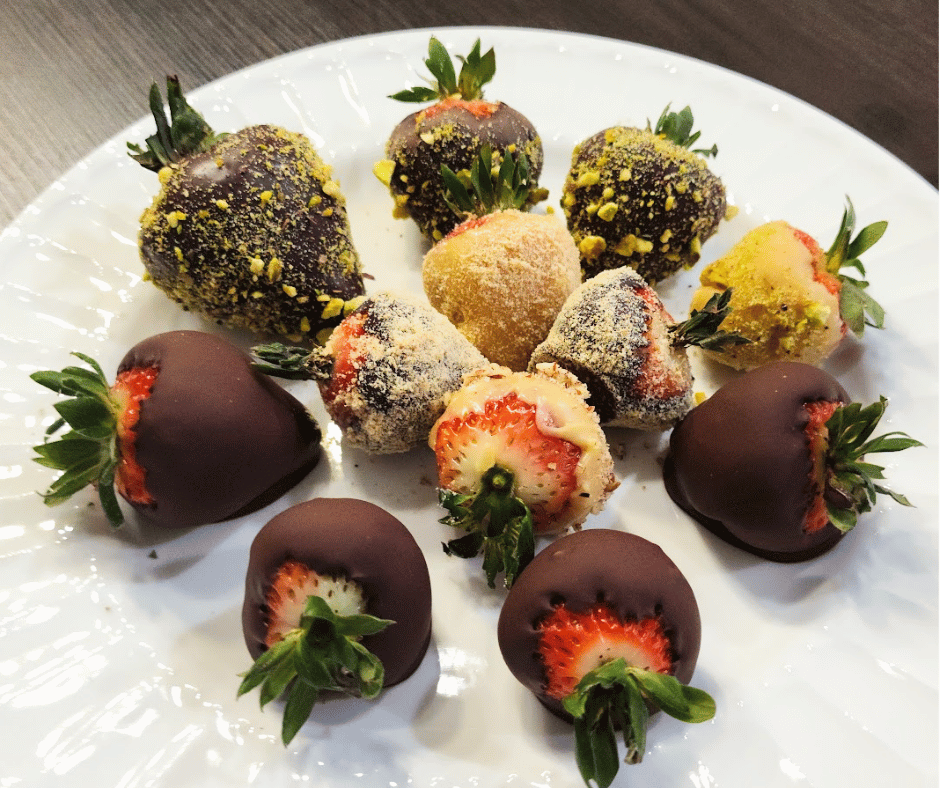 Impress your loved one with homemade chocolate covered strawberries.