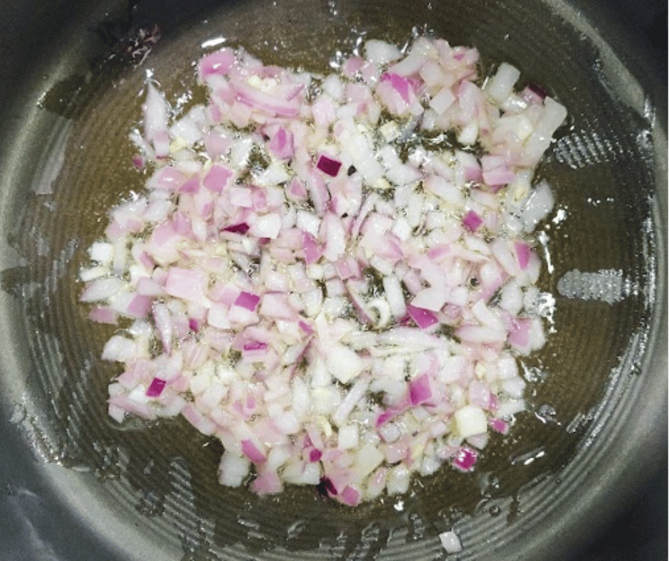 Saute the shallots
