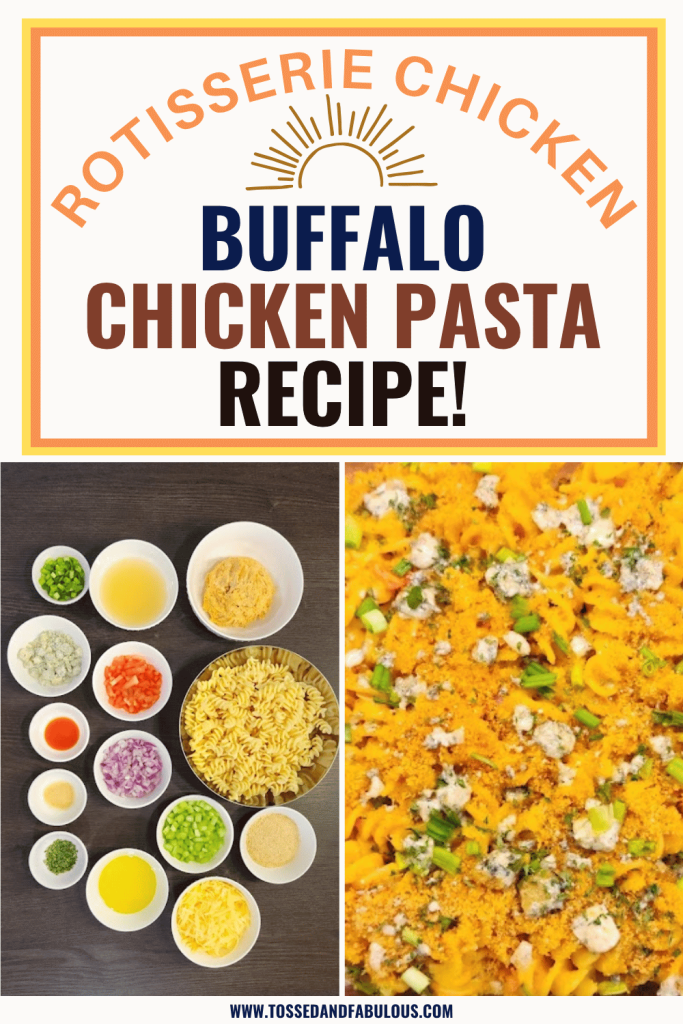 Buffalo Chicken Pasta for Meal Prep