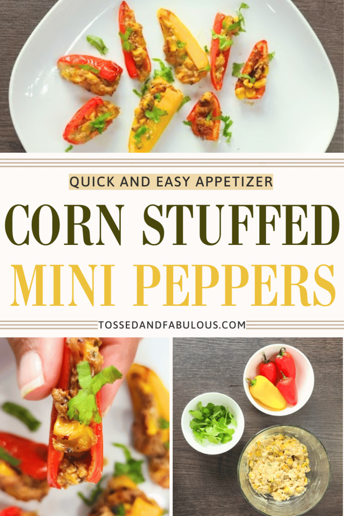 Cheesy Corn Stuffed Mini Peppers Recipe