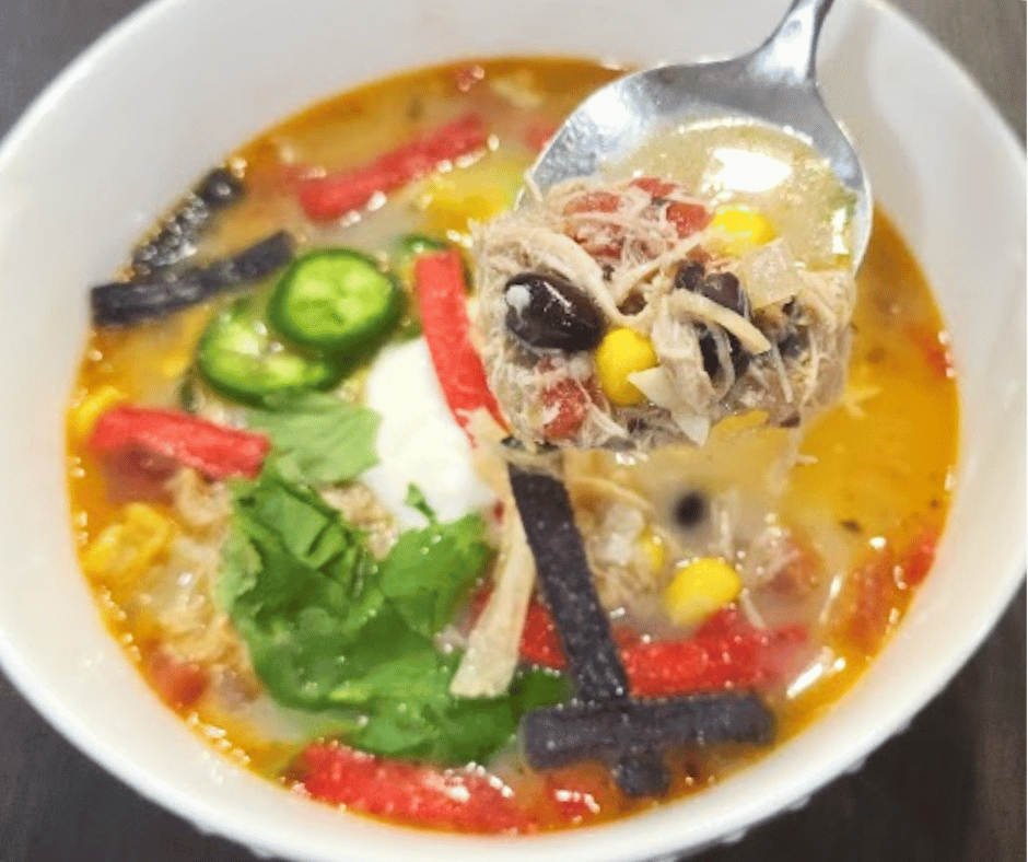 Chicken Tortilla Soup is rich, spicy, and flavorful