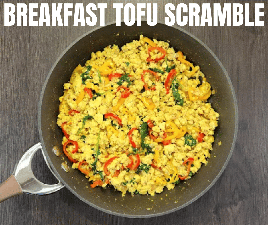 Easy Tofu Scramble is a wholesome nutritious breakfast