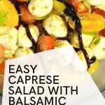 Fresh Tomato Mozzarella Salad with Balsamic Pesto Drizzle