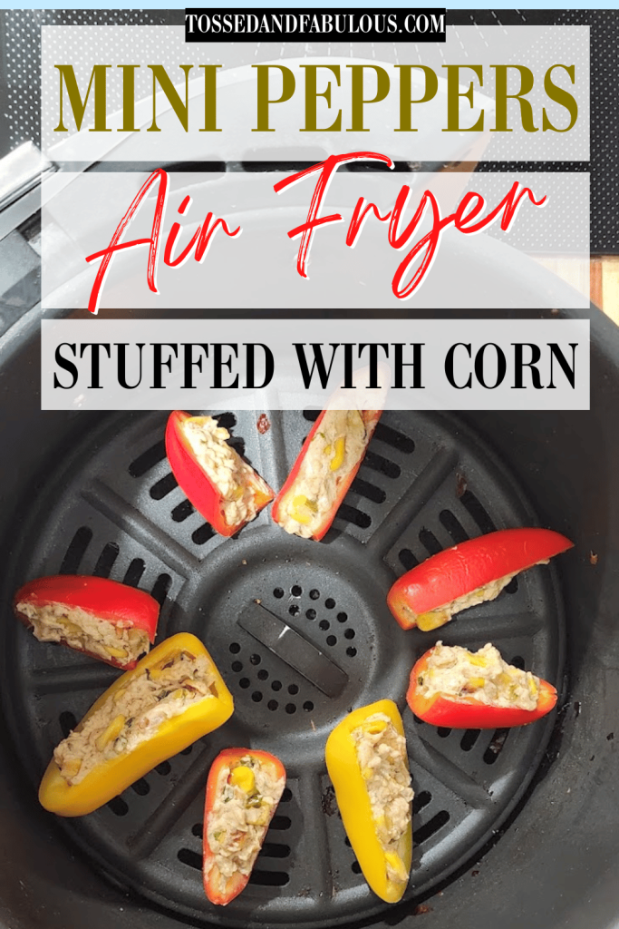 Healthy Corn Stuffed Mini Peppers for Parties