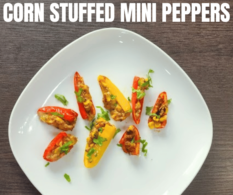 These Corn Dip Stuffed Mini Peppers are very delicious