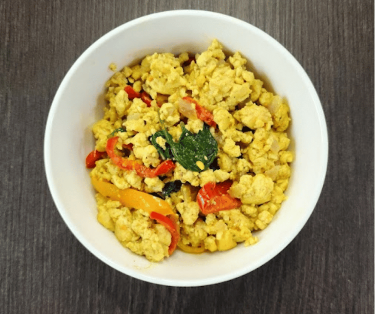 This Breakfast Tofu Scramble tastes better than scrambled eggs and is full of proteins