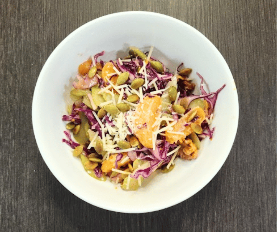 This Red Cabbage Celery Salad has lots of unexpected surprises in every bite