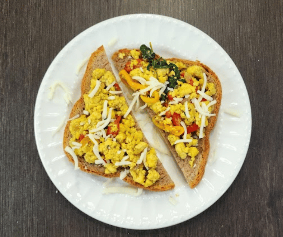 Tofu Scramble on toast tastes delicious