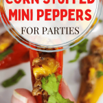 Vegetarian Corn Stuffed Mini Peppers