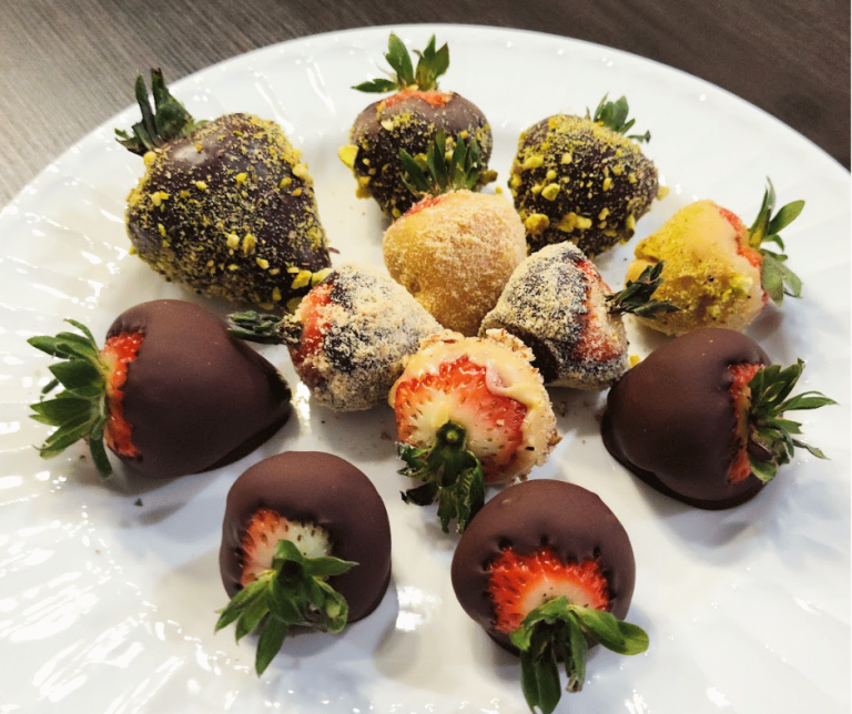 Impress your loved one with homemade chocolate covered strawberries.