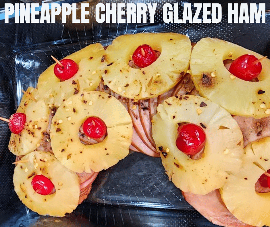 Pineapple Cherry Glazed Ham is a festive and nostalgic recipe