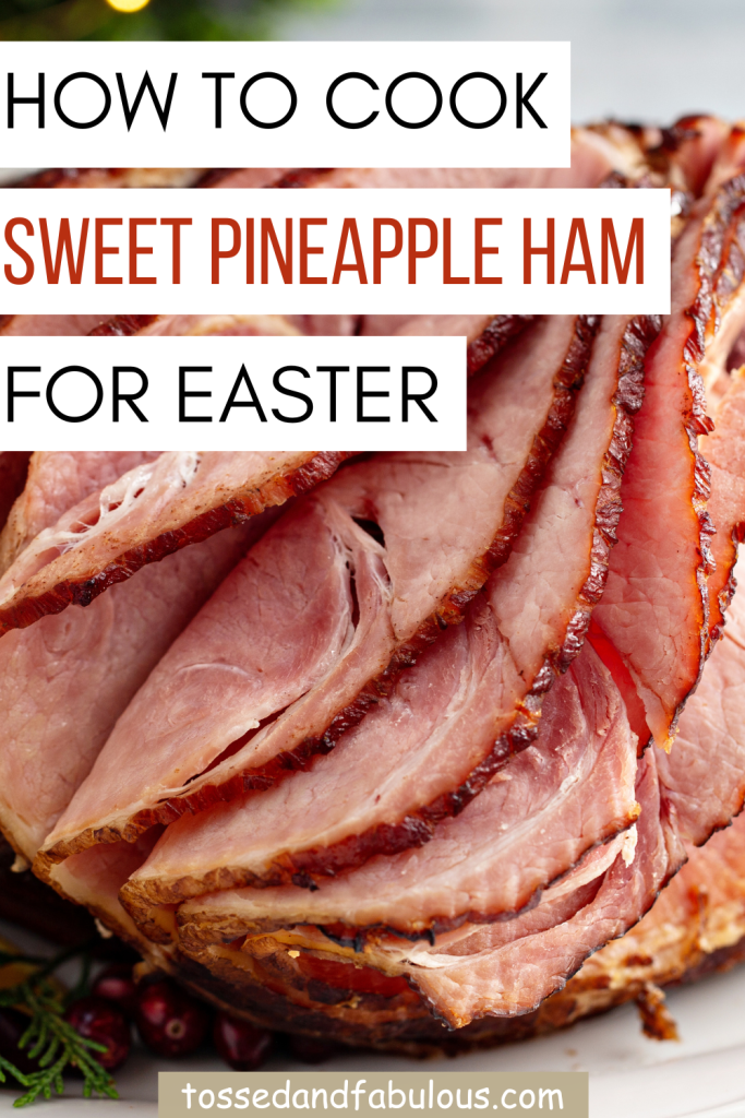 Pineapple Cherry Ham with Brown Sugar Glaze