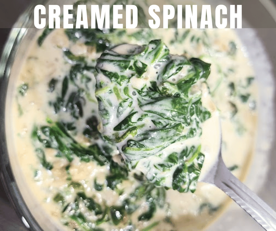 Rich steakhouse-style creamed spinach finished with a hint of nutmeg is always a hit