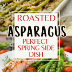 Roasted Asparagus Recipe with Cherry Tomatoes Basil and Balsamic Drizzle