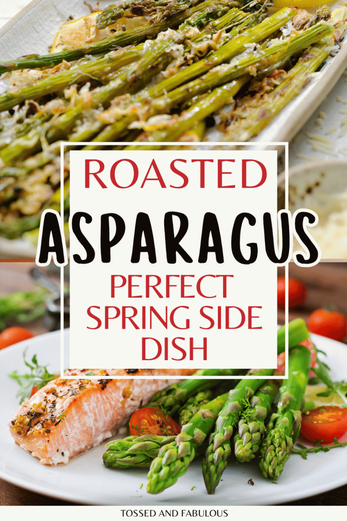 Roasted Asparagus Recipe with Cherry Tomatoes Basil and Balsamic Drizzle