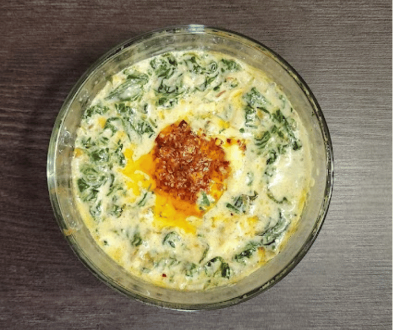 The ultimate party dip with creamy spinach and bold chili crisp flavor