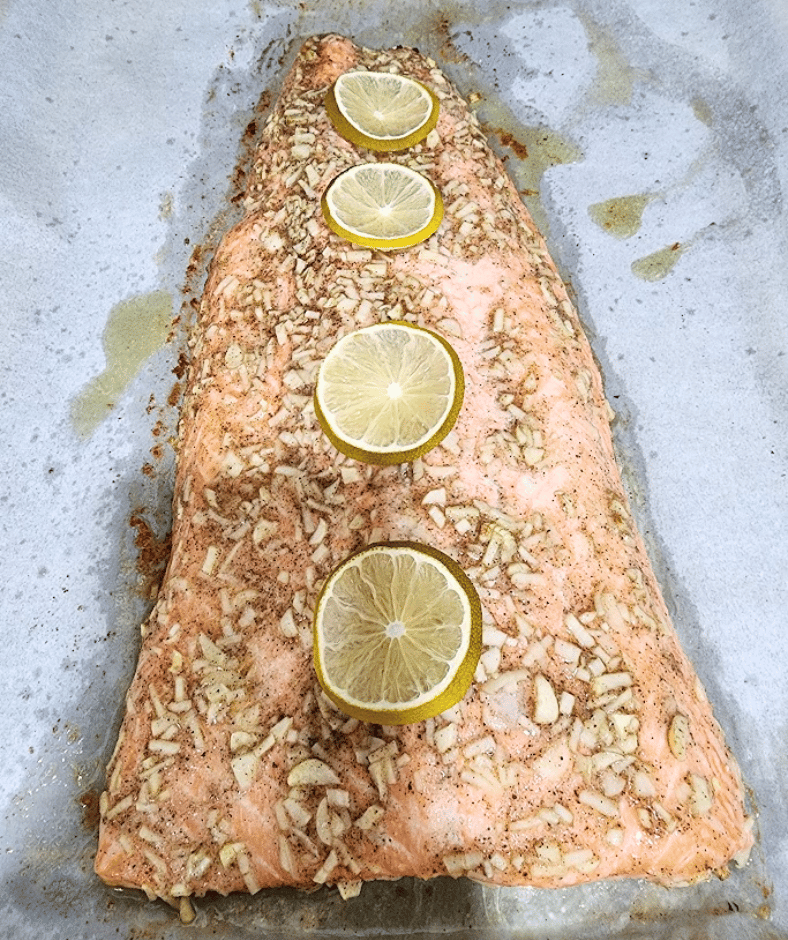 This lemon garlic baked salmon is perfect for Easter