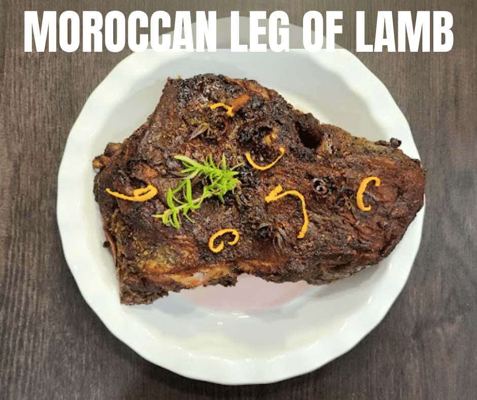 A beautifully roasted Moroccan-inspired leg of lamb, perfect for Easter dinner.