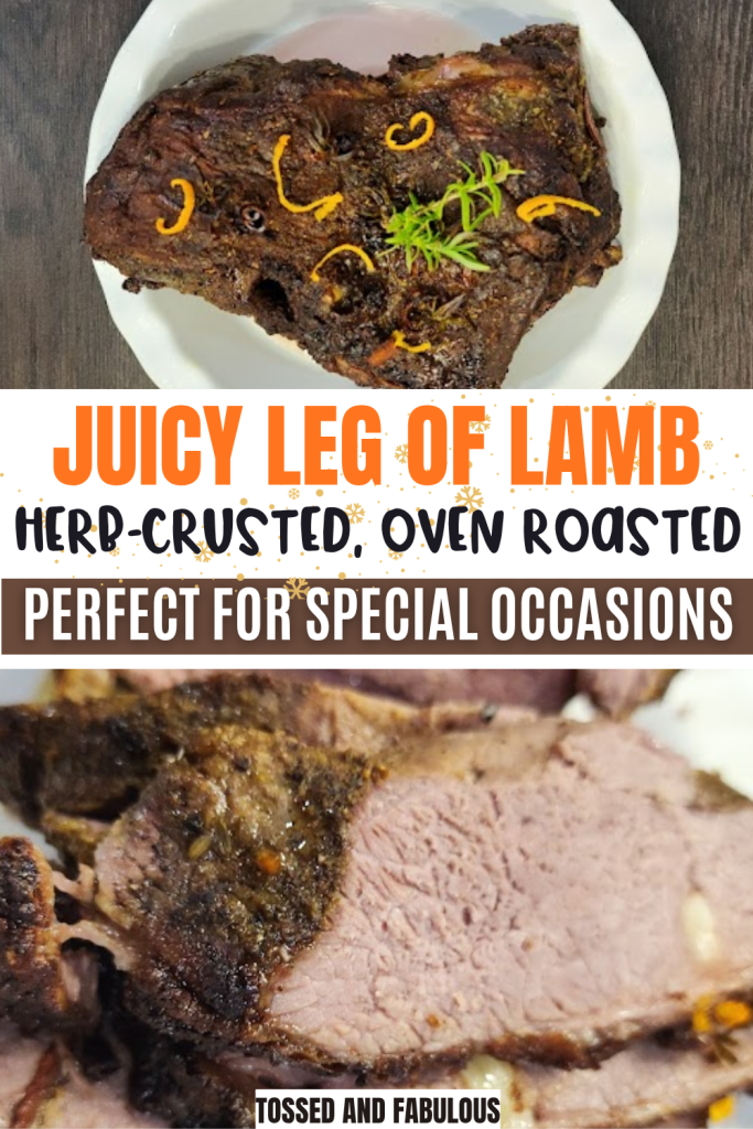 Easy Leg of Lamb Roast with Garlic and Rosemary