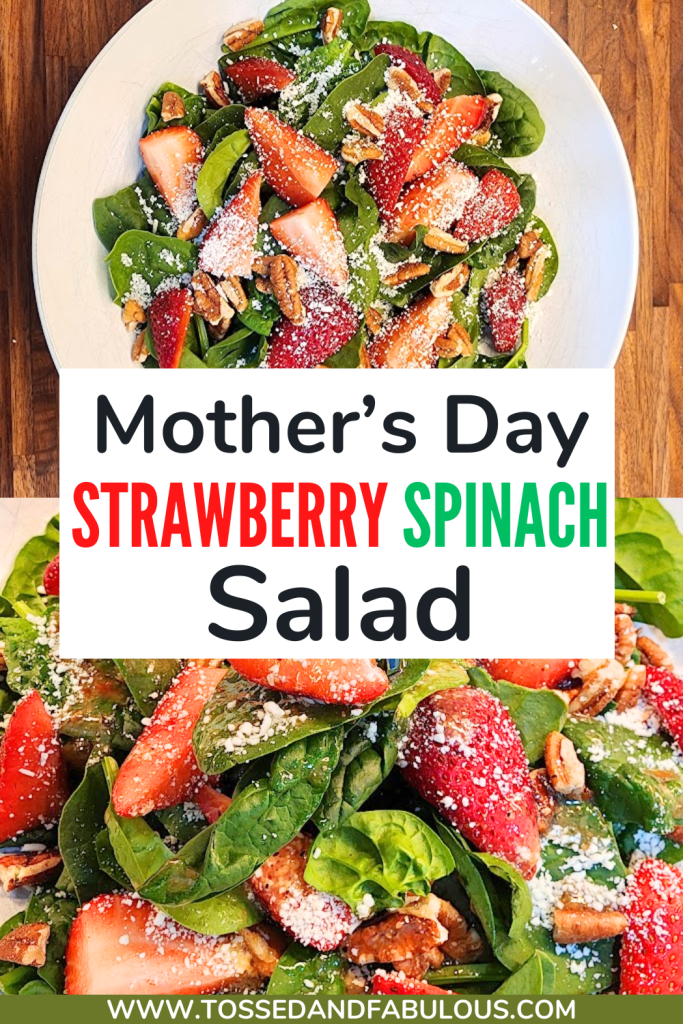 Strawberry Spinach Salad with Homemade Dressing