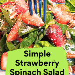 Strawberry Spinach Salad with Nuts & Cheese (Spring Favorite)