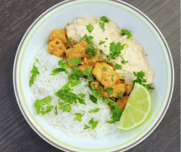 Bowlful of Street Corn Chicken Rice for Fiesta