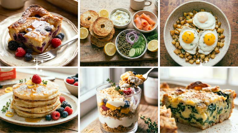 Plan a relaxed Mother’s Day Brunch spread with a mix of sweet and savory