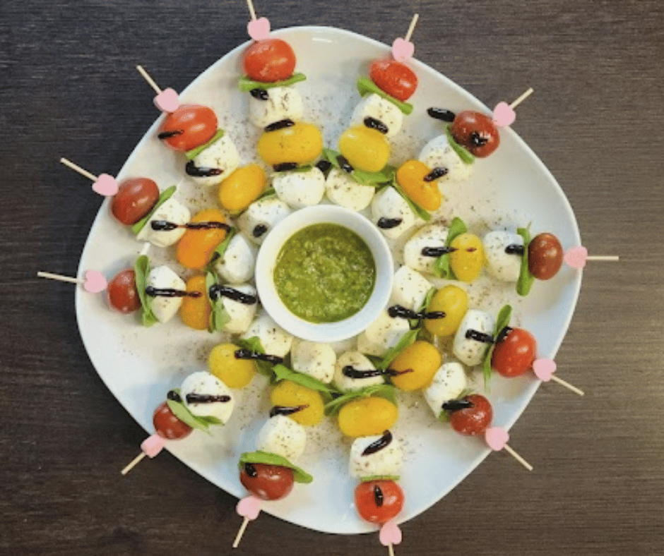 You get that perfect Caprese bite every single time with these Caprese skewers