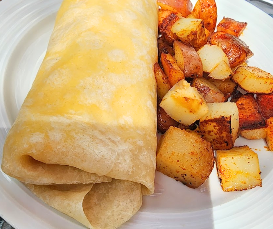 Breakfast burritos are basically comfort food on the go