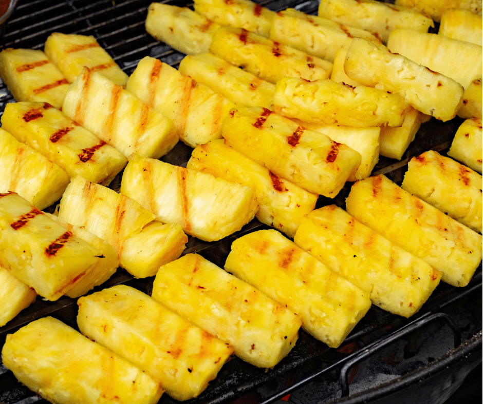 Charred pineapple that smells like summer