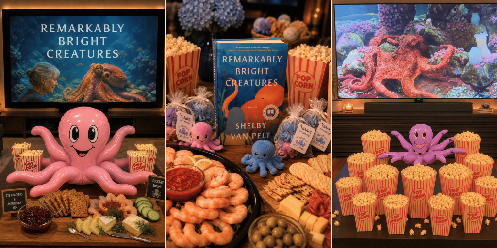 Plan a fun Remarkably Bright Creatures themed watch party