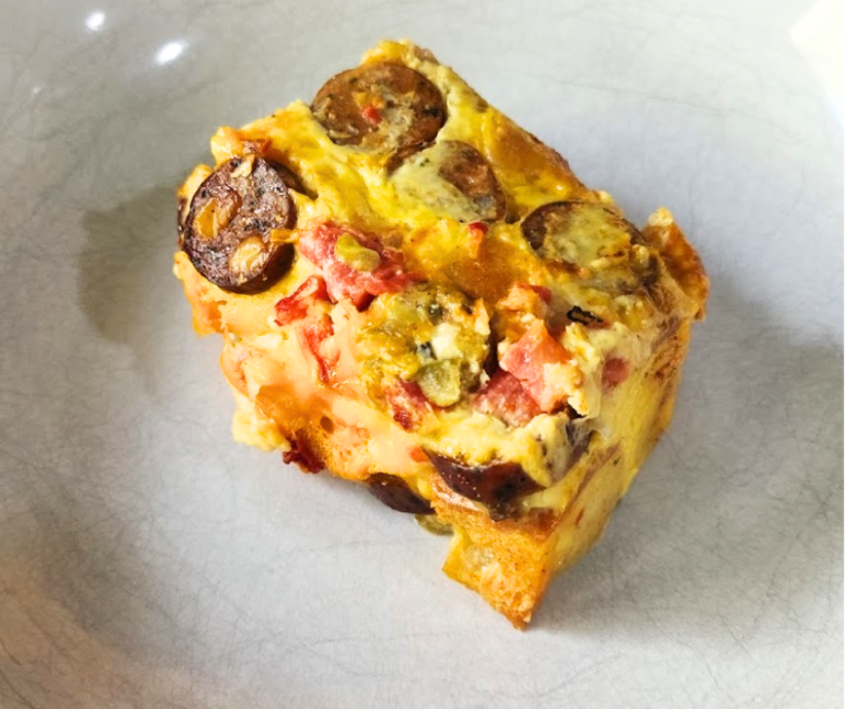 The top gets golden and crisp while the inside stays soft, cheesy, and packed with smoky hatch chile flavor.
