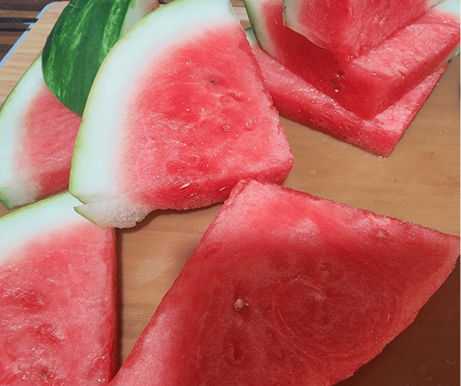 Watermelon slices are perfect on hot summer days