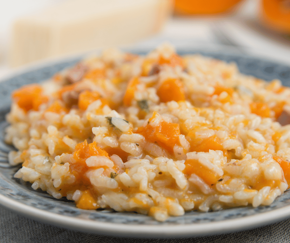 Pumpkin Risotto is a unique but flavorful dish