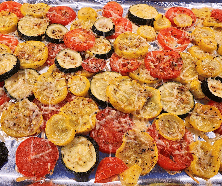 Summer squashes and tomatoes are a healthy colorful summer side