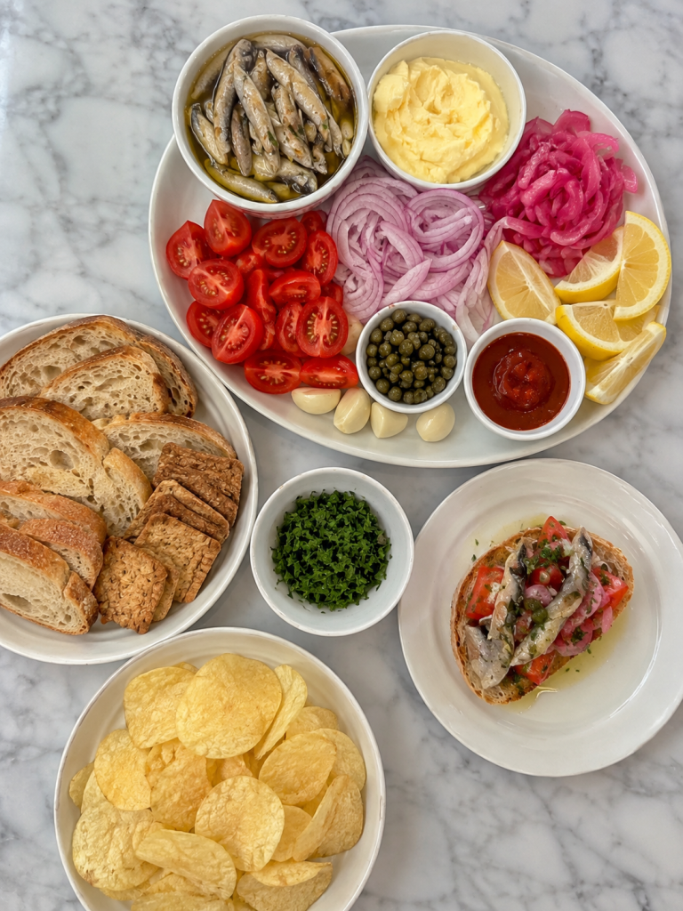 Boquerones platter makes entertaining easy