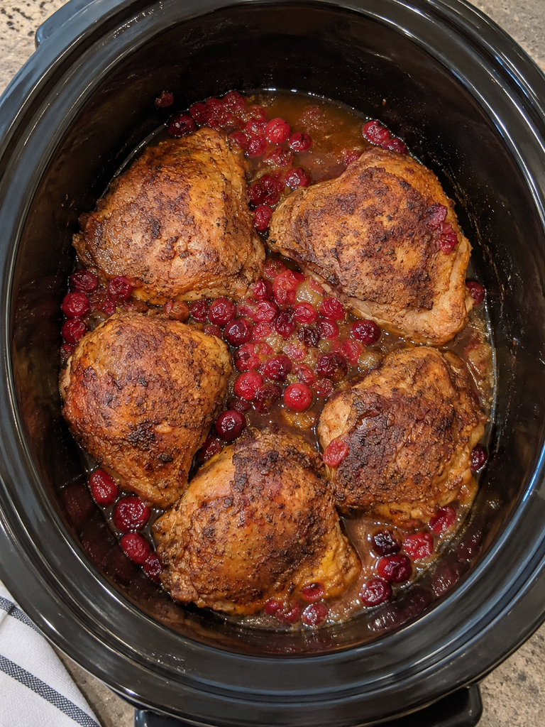 Balsamic Cranberry Chicken is a tasty fall dinner