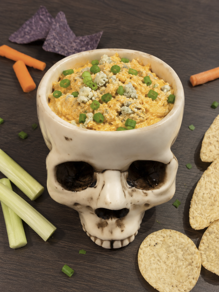 Bring your favorite dip in a Halloween themed bowl