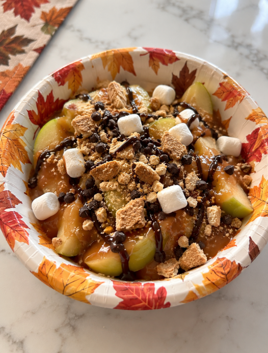 Fresh Apples and Sweet Toppings for a DIY Apple Bar