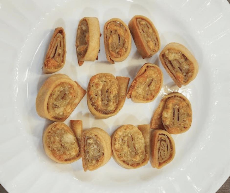 Pesto pinwheels are ridiculously easy to make