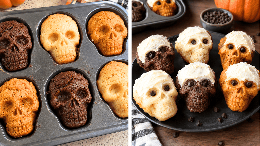 Skull muffins are such a great Halloween snack for kids