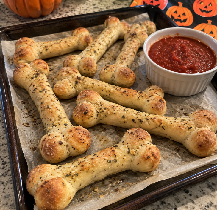 These bone breadsticks are super easy to make