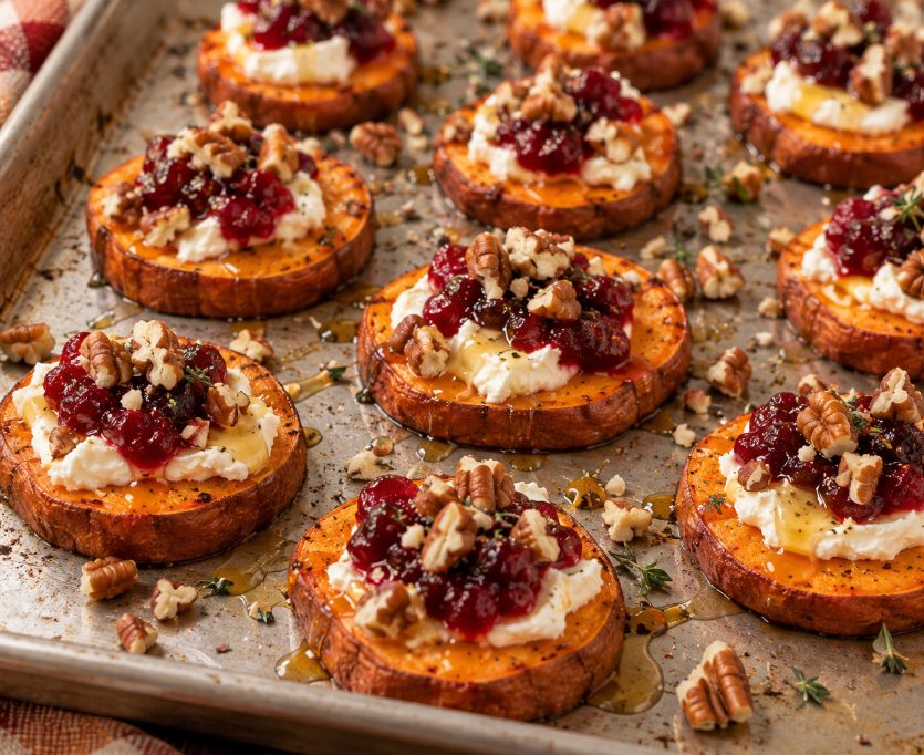 These sweet potato bites are perefct fall appetizers